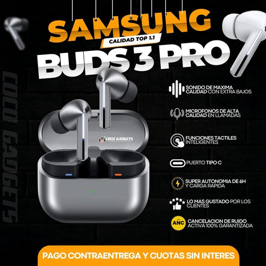 Audifonos Samsung Buds 3 Pro (1.1) 🎶 - Cocogadgets