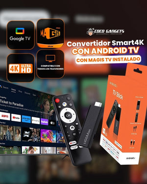 Convertidor Smart 4K con Magis TV 📺🍿 - Cocogadgets