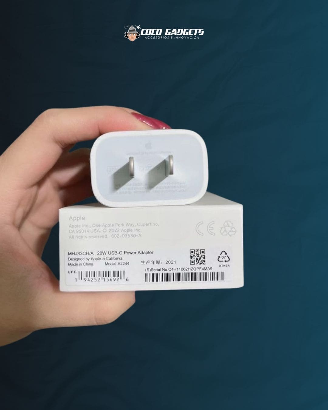 Cubo de carga ⚡ORIGINAL APPLE 20W - Cocogadgets