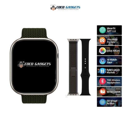 Combo Max ⌚️ 🎵 AIRPODS PRO 2 ANC + HK10 PRO MAX+ Y OBSEQUIOS - Cocogadgets