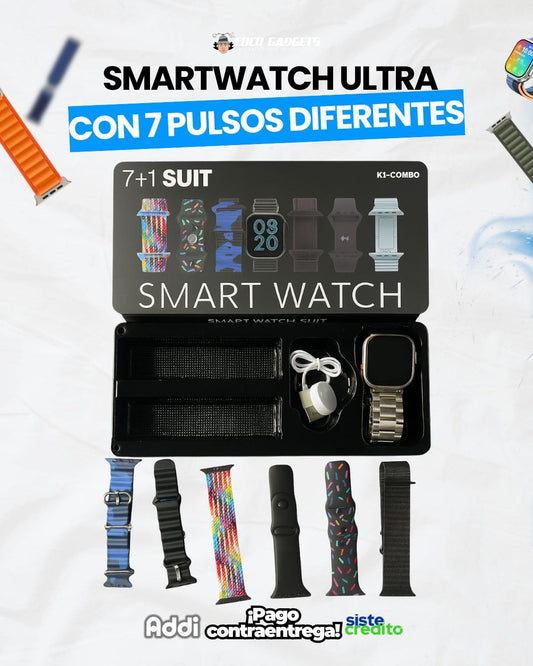 Smartwatch Ultra Max +7 Correas diferentes ⌚⭐ - Cocogadgets