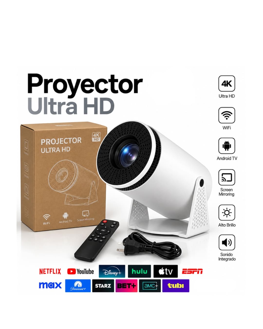 🎬Proyector HY300 1080P WIFI