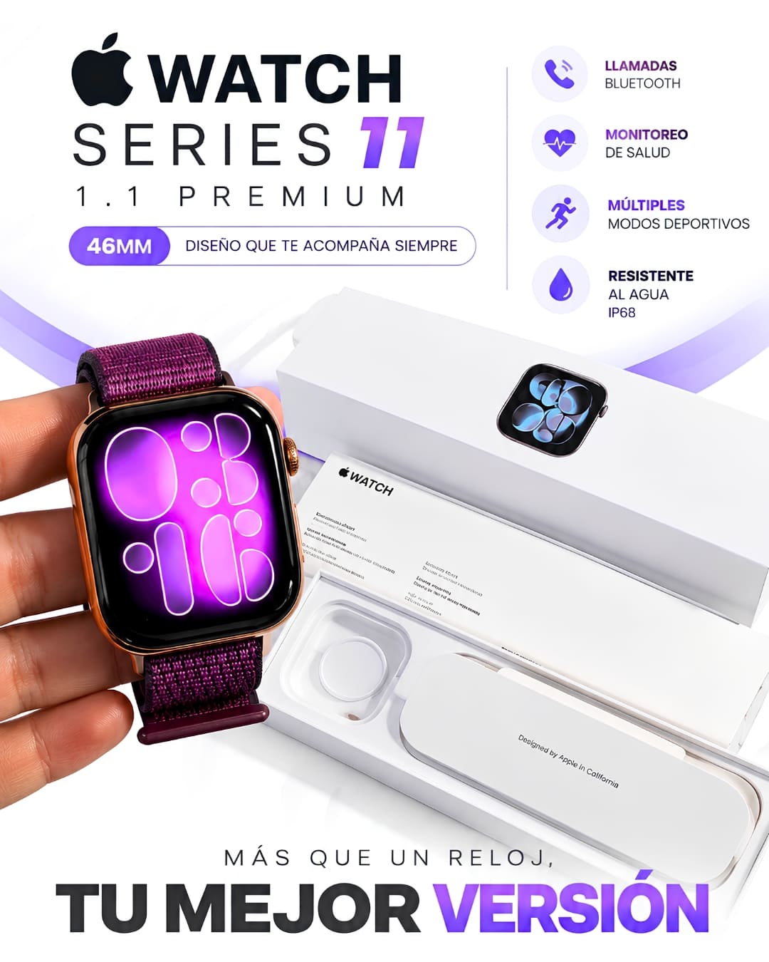 Smartwatch Serie 11 contramarcado APPLE 1.1 (Premium)
