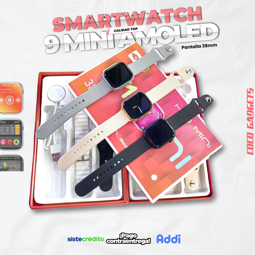 Smartwatch 9 Mini Amoled ⌚🩷 – Cocogadgets