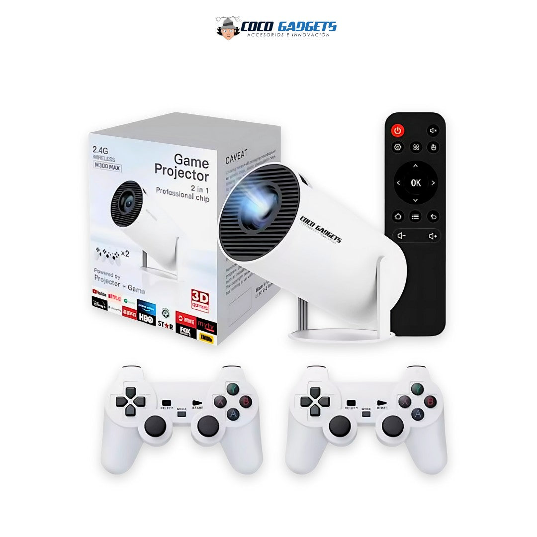 Proyector + consola M300 Max🔥4K - Cocogadgets