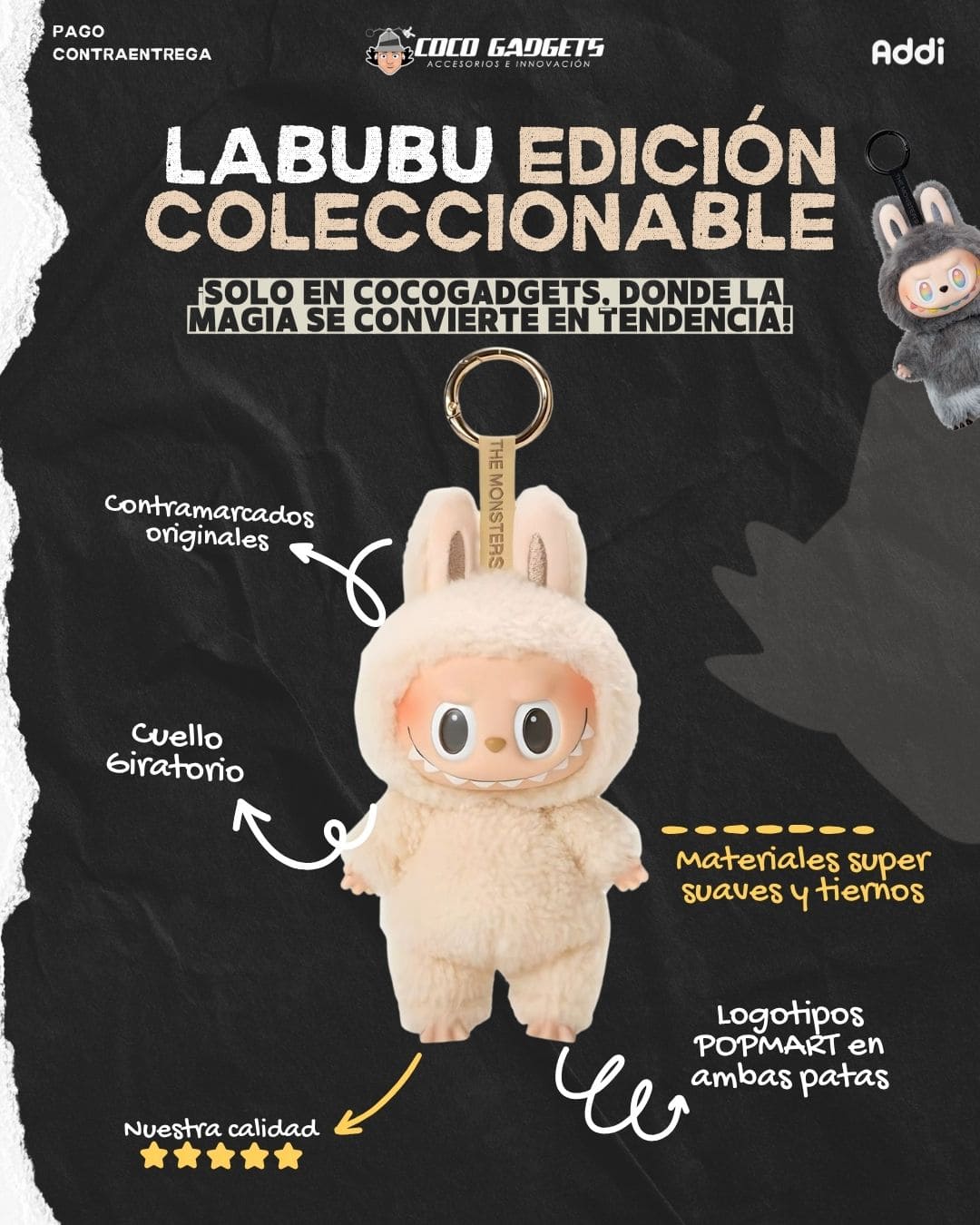 Coleccionable Labubu (Premium) 🐰 - Cocogadgets