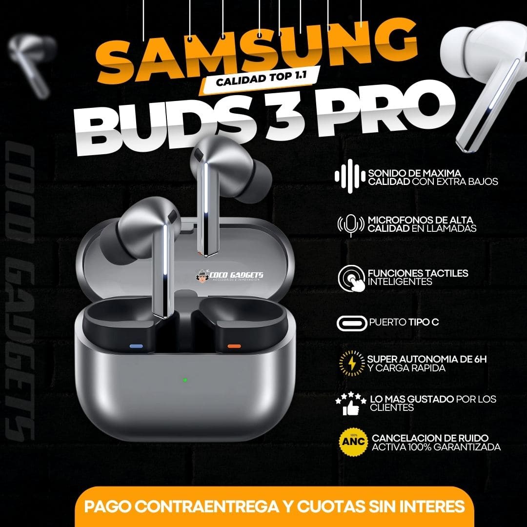 Audifonos Samsung Buds 3 Pro (1.1) 🎶 - Cocogadgets