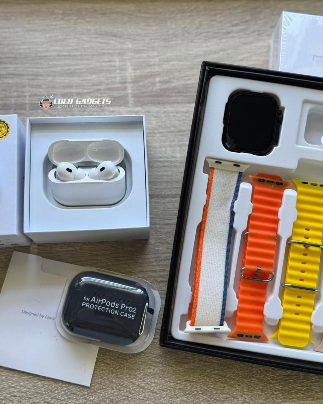 ULTRA COMBO PREMIUM⌚🎧 Smartwatch Ultra 7 pulsos + AirPods Pro 2 ANC