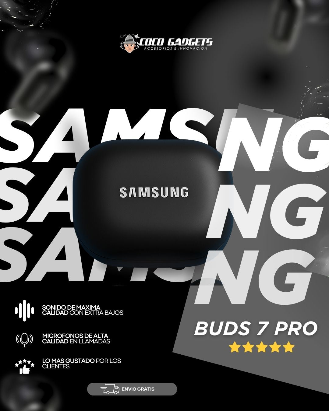🎧⭐Audifonos Samsung Buds 7 Pro - Cocogadgets