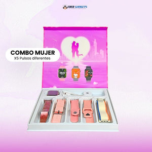 Combo lover smartwatch WS16 +5 PULSOS - Cocogadgets