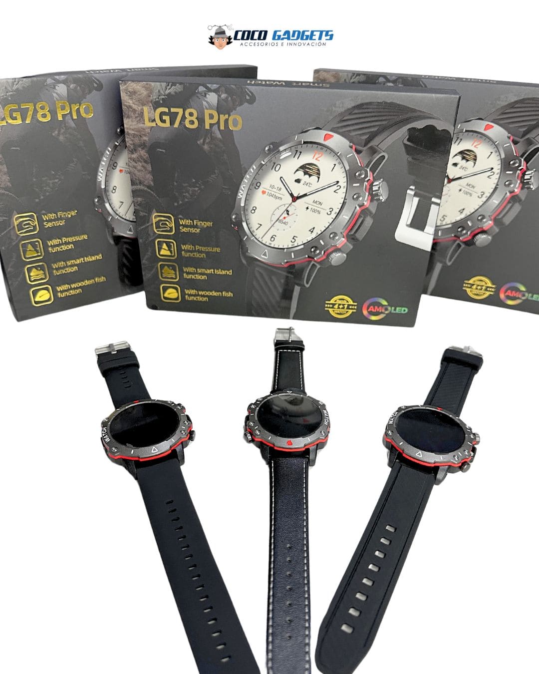 Smartwatch LG78 PRO AMOLED ⌚ - Cocogadgets