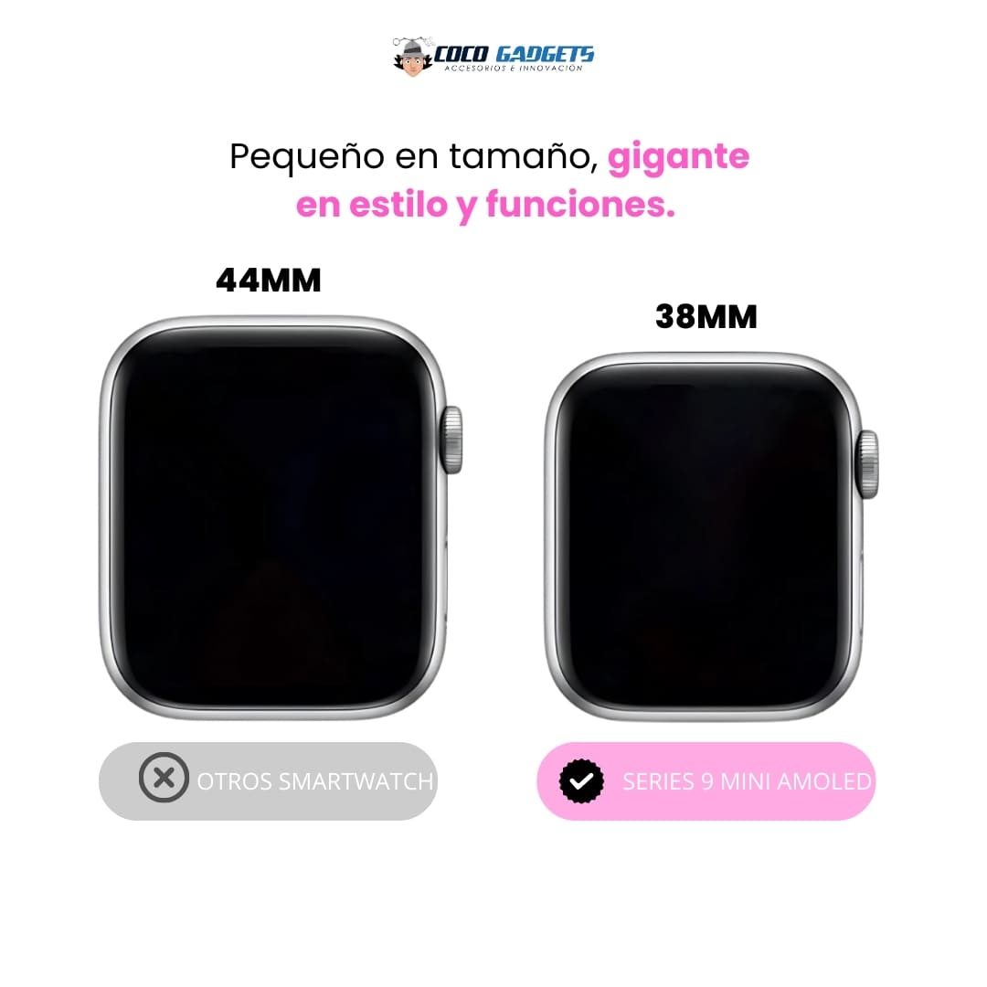 Smartwatch 9 Mini Amoled ⌚🩷 - Cocogadgets