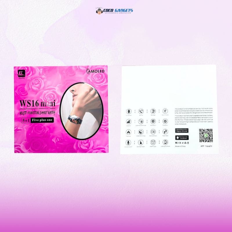 Combo lover smartwatch WS16 +5 PULSOS - Cocogadgets