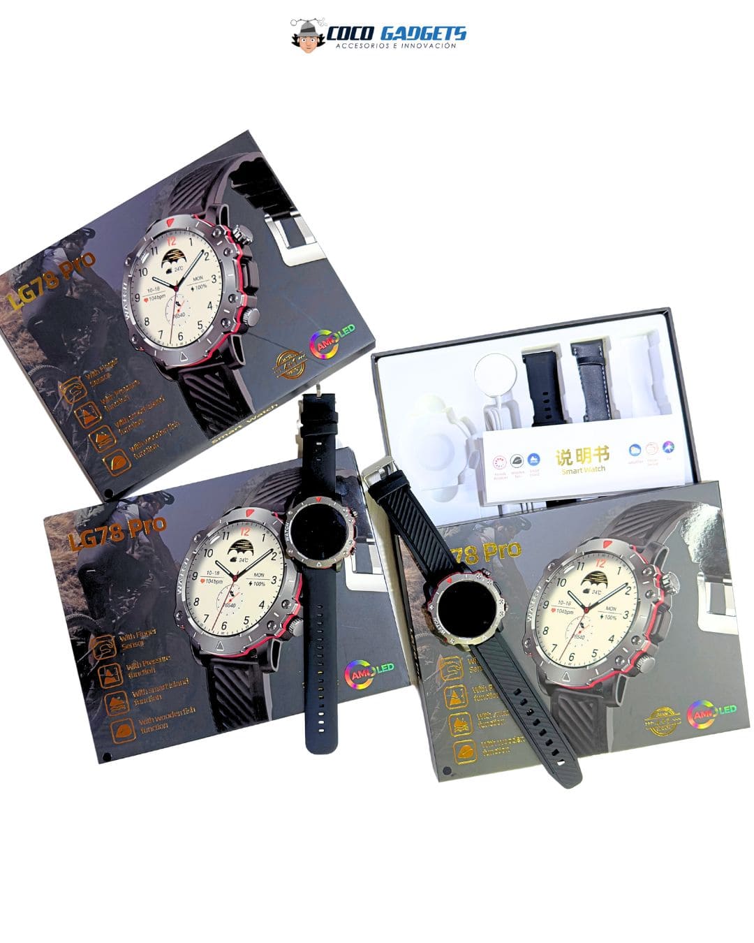 Smartwatch LG78 PRO AMOLED ⌚ - Cocogadgets