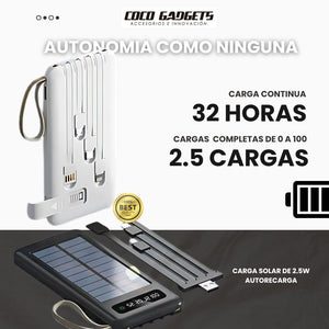 Ultra PowerBank 4en1 Solar 10.000 MaH 🔋 - Cocogadgets
