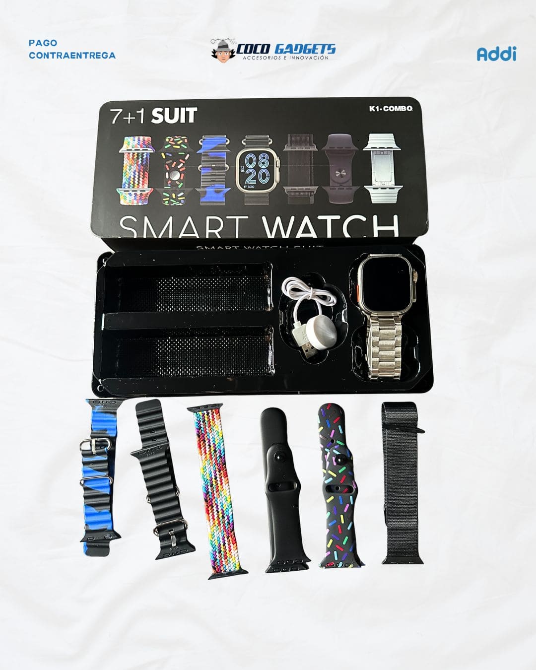 Smartwatch Ultra Max +7 Correas diferentes ⌚⭐ - Cocogadgets