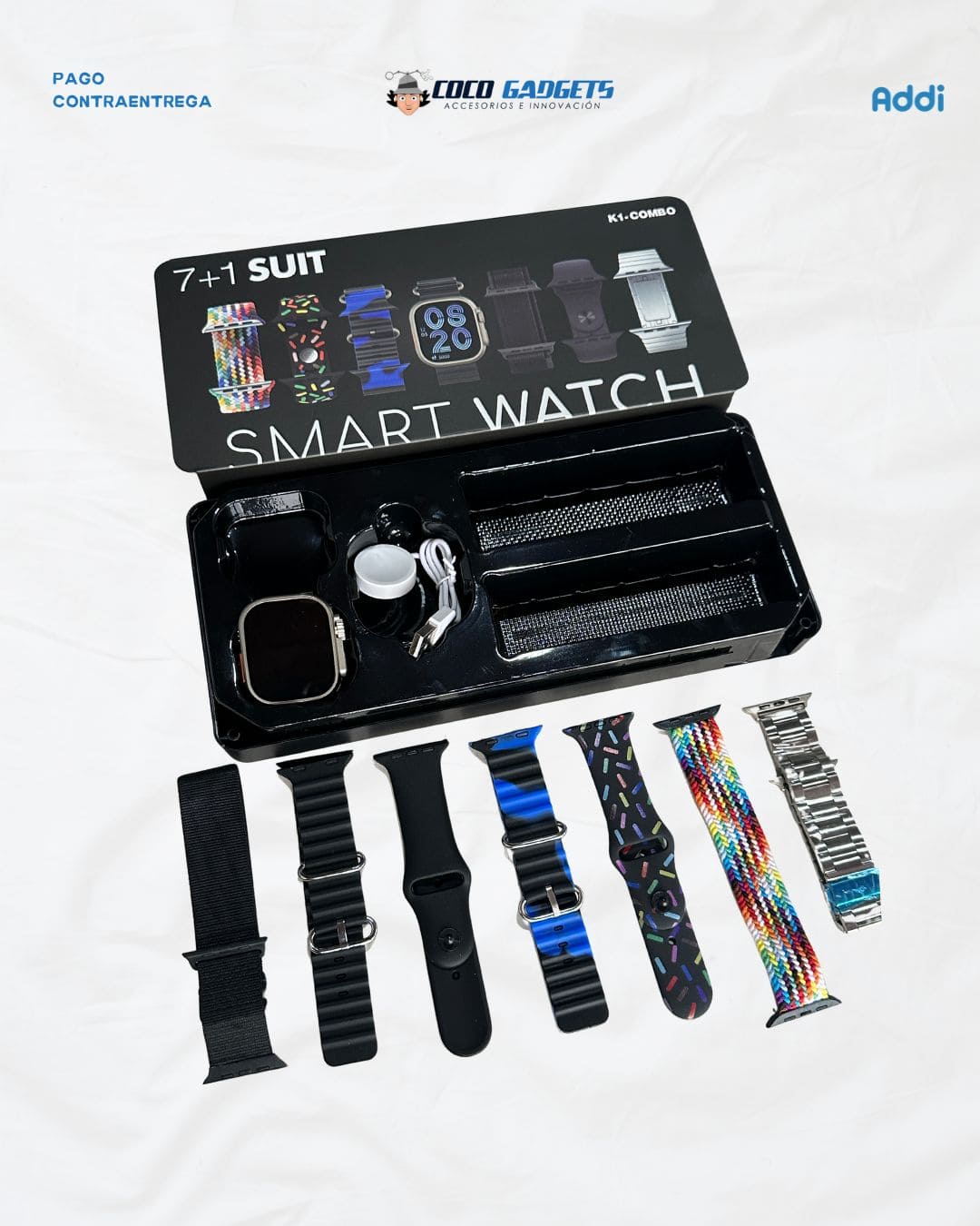 Smartwatch Ultra Max +7 Correas diferentes ⌚⭐ - Cocogadgets
