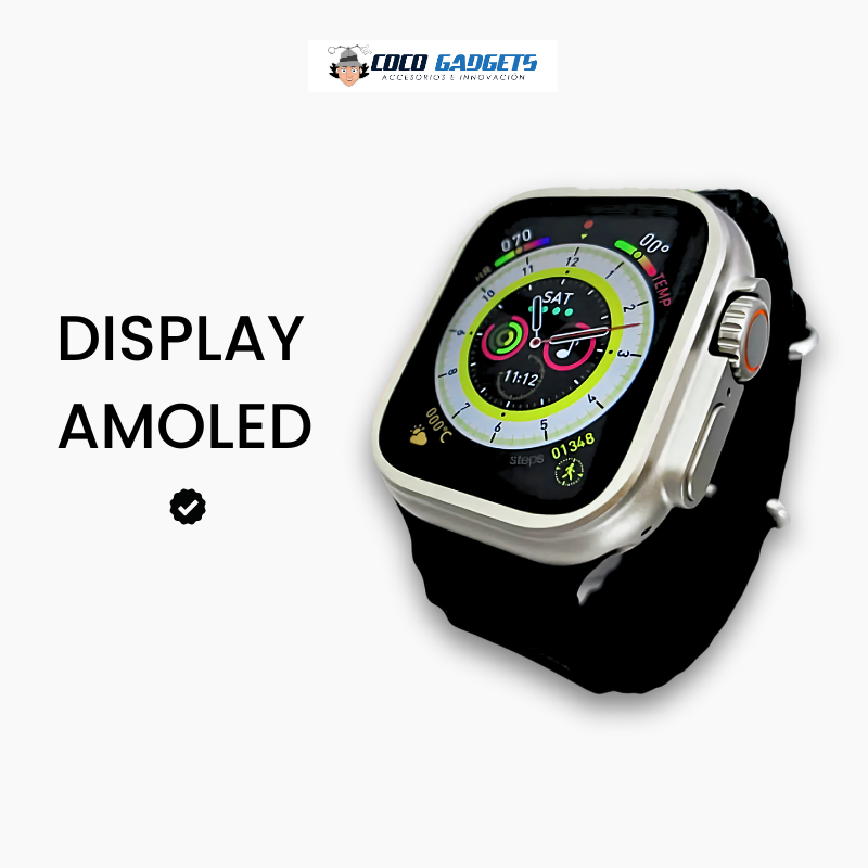 Combo Grandioso ⌚🎧 AirPods con pantalla + Smartwatch Ultra 2 Amoled - Cocogadgets