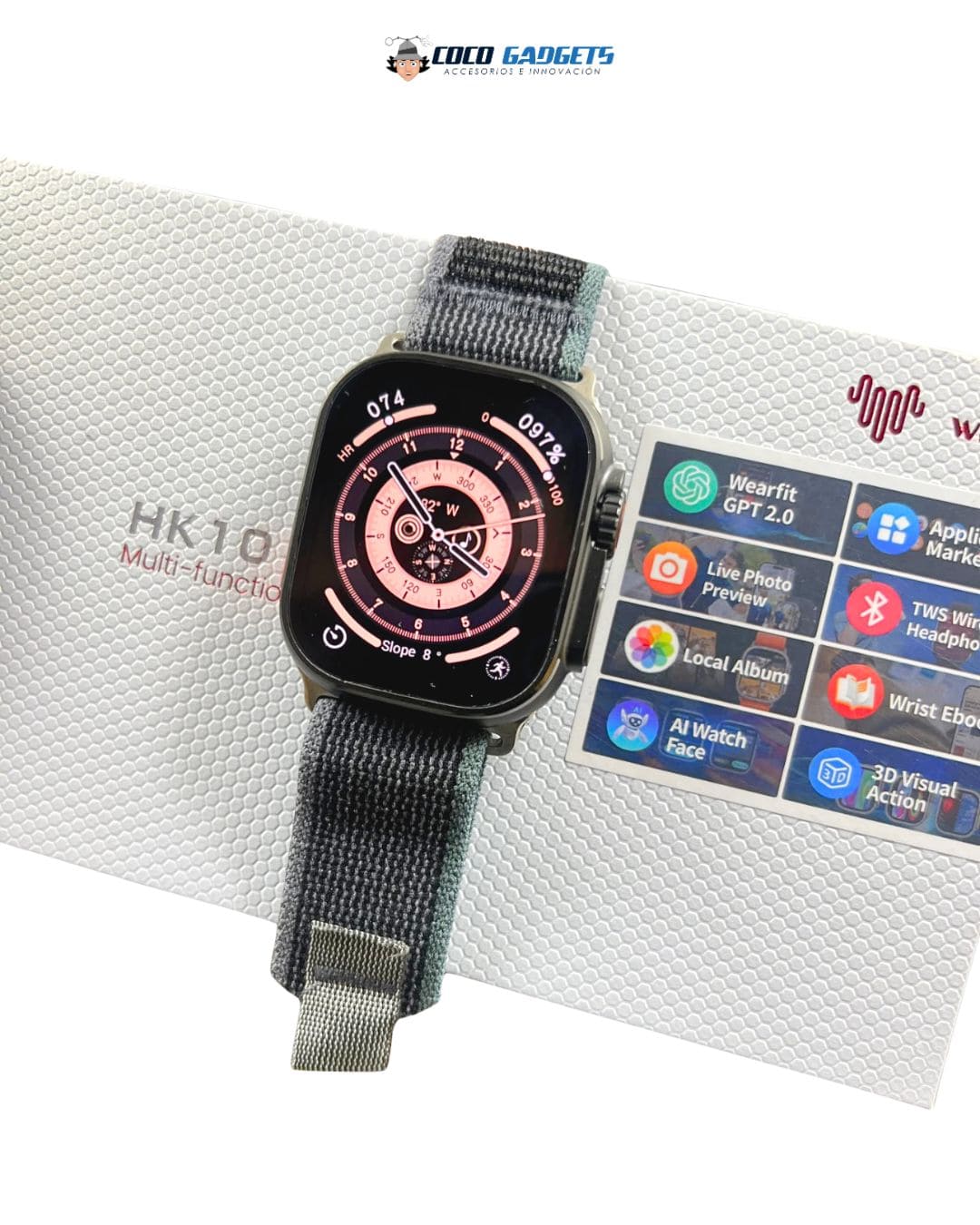 Smartwatch HK10 ULTRA 3 AMOLED + 4GB 🔥 - Cocogadgets