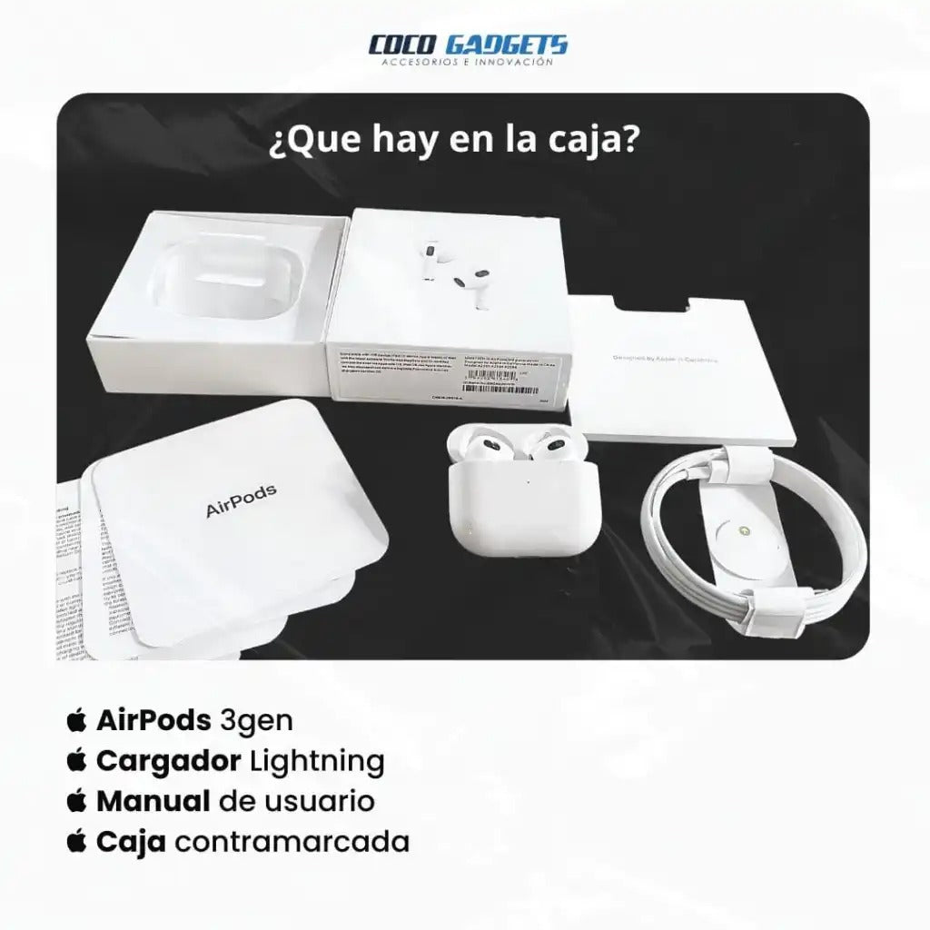 AirPods 3 Gen 1.1 (Mejorados 2025)⭐ - Cocogadgets