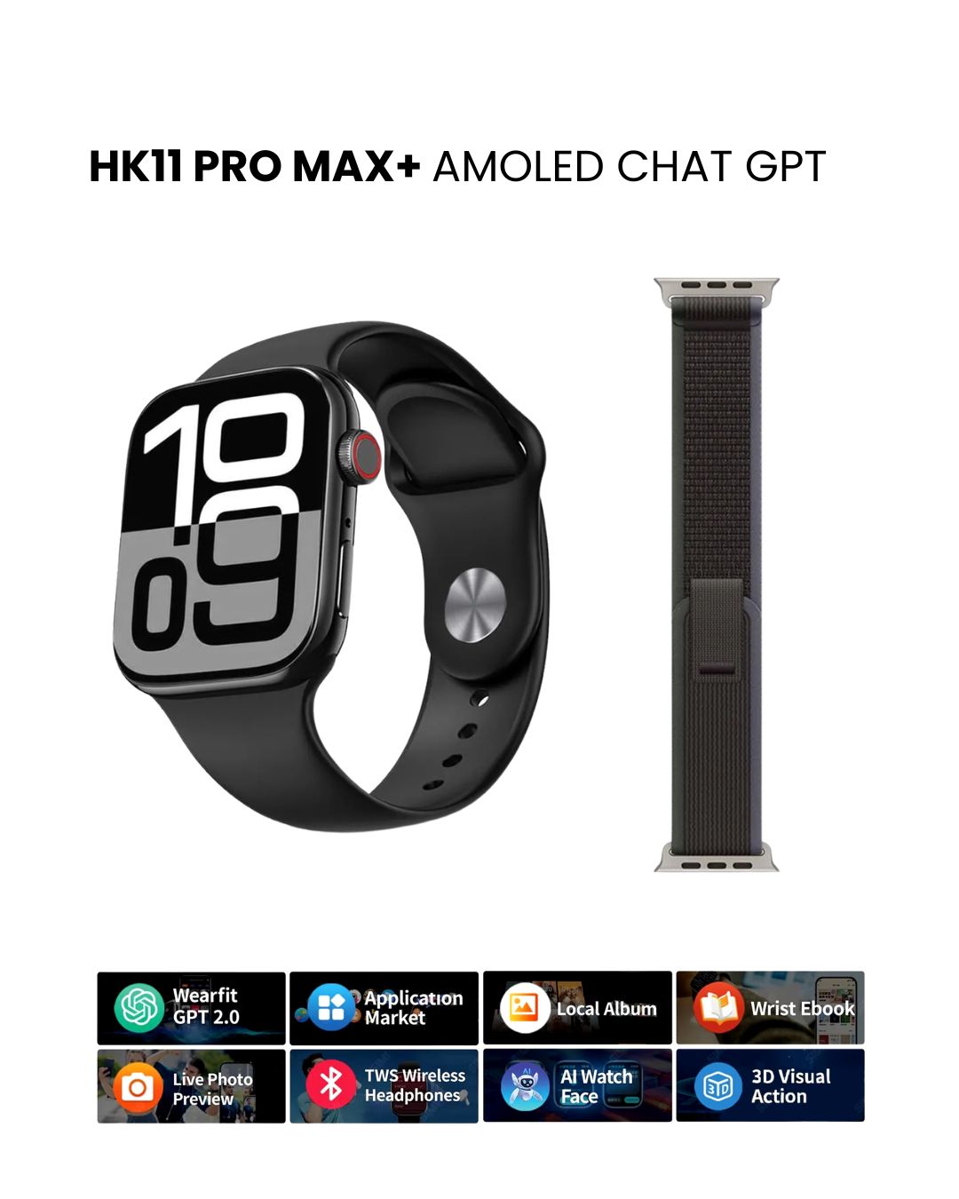 Smartwatch HK11 PRO MAX+ (CHAT GPT) OLED