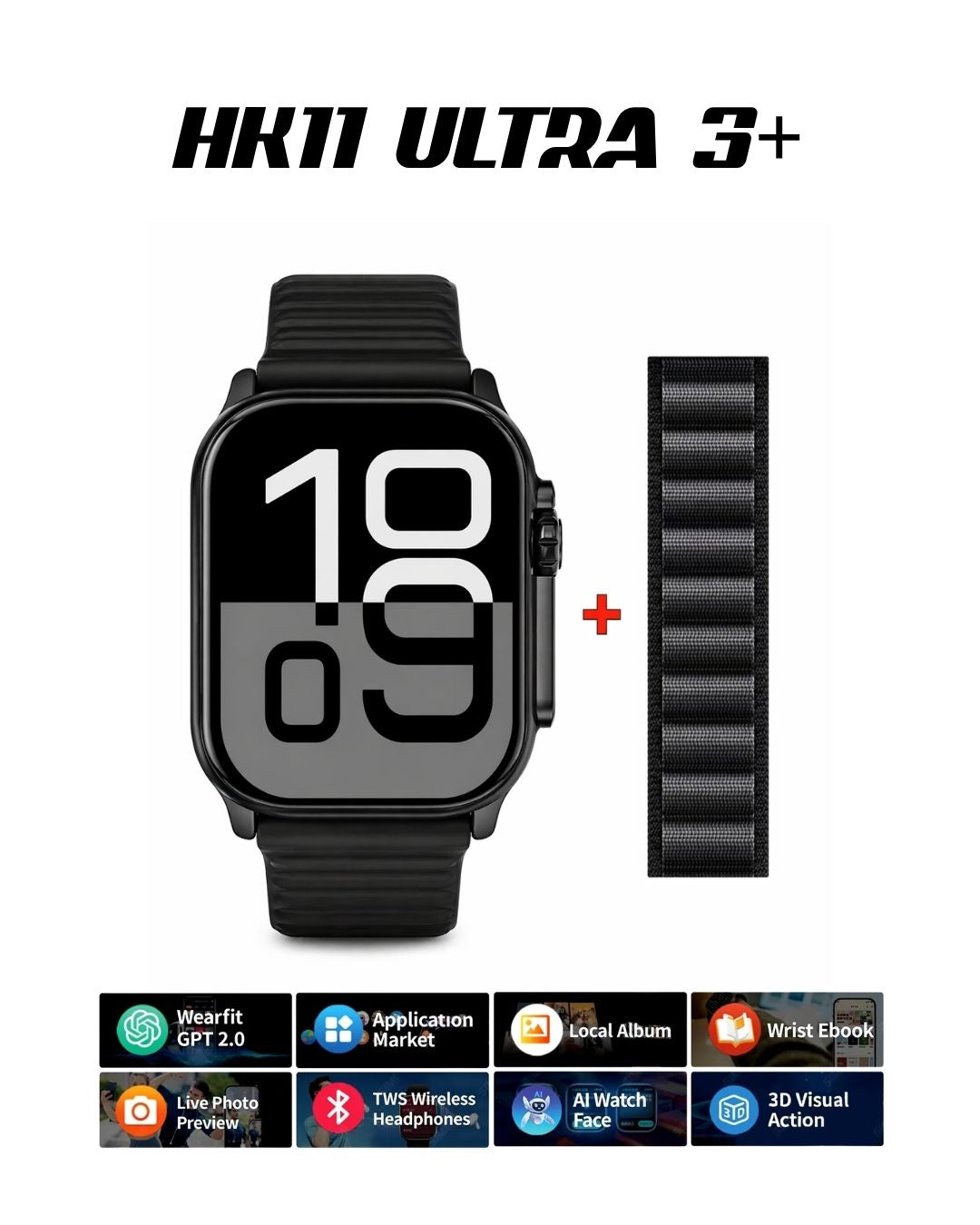 Smartwatch HK11 ULTRA 3 AMOLED + 4GB 🔥 (IA PLUS)